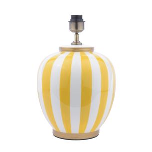 Circus Table Lamp Yellow Ceramic and White Ceramic Base Only