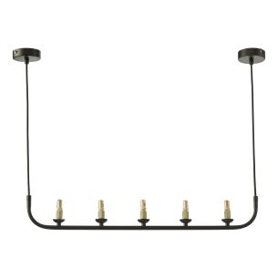 Cradle 5 Light Bar Pendant Matt Black Frame Only