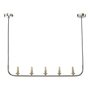 Cradle 5 Light Bar Pendant Polished Chrome Frame Only