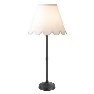 Dahl Rechargeable Table Lamp Matt Black With Shade LED