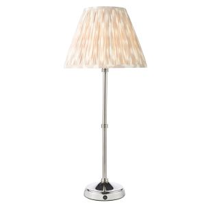 Dahl Rechargeable Table Lamp Matt Antique Brass With Shade LED