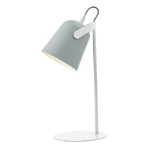 Effie Table Lamp Soft Matt Grey and White