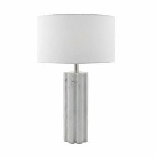 Erebus Table Lamp Marble Effect With Shade