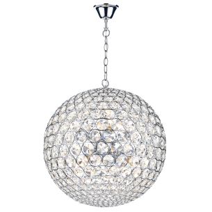 Fiesta 8 Light Pendant Crystal and Polished Chrome