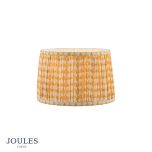 Joules Folly Yellow Cotton Tapered Drum Shade 25cm