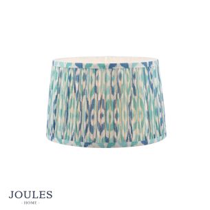 Joules Folly Blue Cotton Tapered Drum Shade 30cm