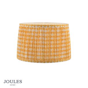 Joules Folly Yellow Cotton Tapered Drum Shade 30cm