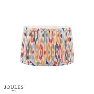Joules Folly Multi Coloured Cotton Tapered Drum Shade 30cm
