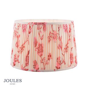 Joules Folly Pink Cotton Tapered Drum Shade 40cm