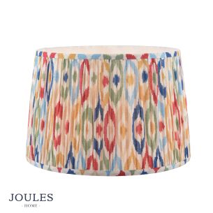 Joules Folly Multi Coloured Cotton Tapered Drum Shade 40cm