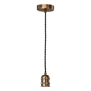 George 1 Light E27 Suspension Antique Bronze