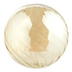 Mix & Match Twisted Style Amber Glass G9 15cm