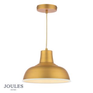 Joules Hatfield Pendant Matt Antique Brass