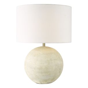 Havana Ceramic Table Lamp Natural Finish With Shade