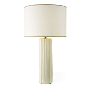 Idella Table Lamp Taupe Ceramic With Shade