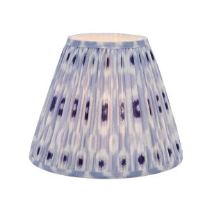 Ikat Blue Cotton Empire Shade 30cm