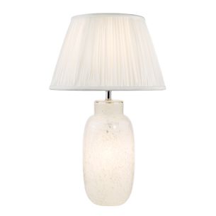 Ileana Table Lamp White Glass Base Only