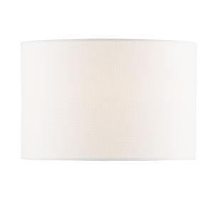 Ishana White Linen Drum Shade 30cm