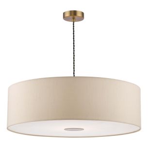 Isla Easy Fit Pendant Ecru and Bronze Shade 60cm
