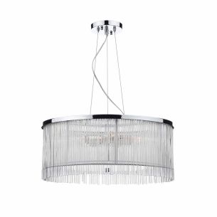 Japan 3 Light Pendant Polished Chrome Glass