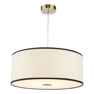 Jemima Easy Fit Pendant White and White Frosted Acrylic With Shade