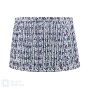 St John Street Blue Cotton Empire Shade 25.5cm
