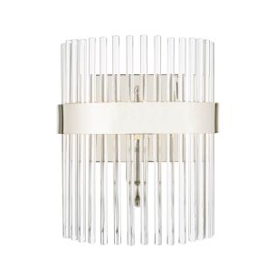 Laura Ashley Alexa Wall Light Glass and Polished Nickel