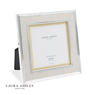Harrison Photo Frame Polished Silver Linen 5" x 5"