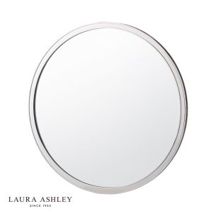 Laura Ashley Harrington Mirror Polished Nickel 60cm