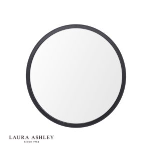Laura Ashley Harrington Mirror Matt Black 60cm