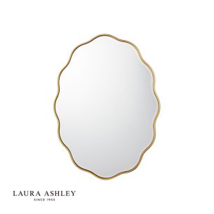 Laura Ashley Medora Oval Mirror Matt Gold 71 X 55cm