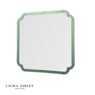 Laura Ashley Martham Mirror Smoked Green 65 X 65cm