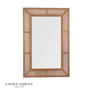 Laura Ashley Bayden Mirror Rattan 91 X 61cm