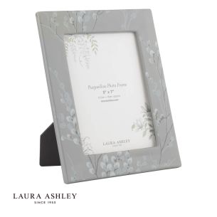 Laura Ashley Pussywillow Photo Frame Grey Ceramic 5" x 7"