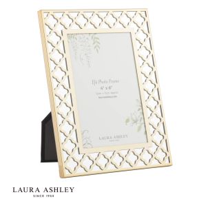 Laura Ashley Efa Photo Frame Polished Gold and Mirror 4" x 6"