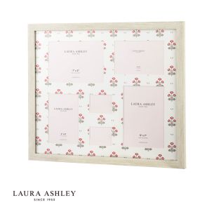 Laura Ashley Harthill Daisies Photo Frame Matt White and Multi Coloured