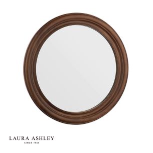 Laura Ashley Tate Mirror Dark Wood 60cm