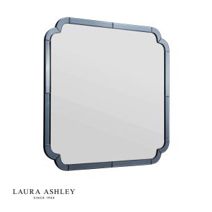 Laura Ashley Martham Mirror Smoked Blue 65 X 65cm