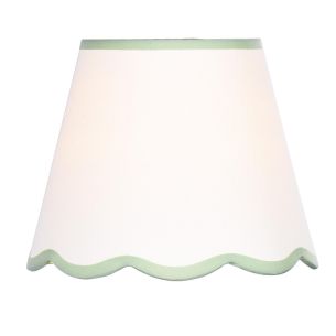 Lupo Ivory Linen Scalloped Shade 23cm