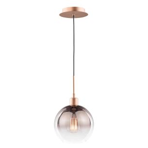 Lycia Pendant Satin Bronze and Bronze Ombre Glass