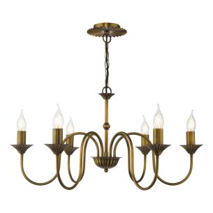 Lydian 6 Light Pendant Antique Bronze Fitting Only