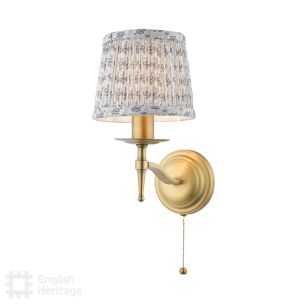 Marble Hill Wall Light Aged Brass With Shade