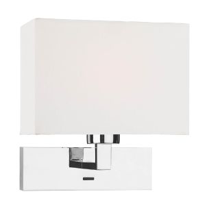 Modena Wall Light Polished Chrome With Shade
