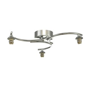 Nakita 3 Light Semi-Flush Polished Chrome Fitting Only