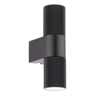 Obi 2 Light Outdoor Wall Light Matt Black IP54