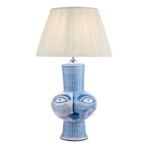 Picasso Table Lamp Multi-Coloured Ceramic With Shade