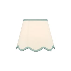 Poma Natural Linen Scalloped Shade 25cm