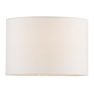Ravis White Linen Drum Shade 28cm