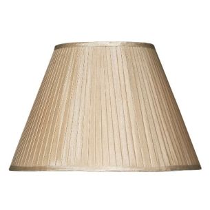 S1086 Taupe Faux Silk Tapered Drum Shade 43cm 