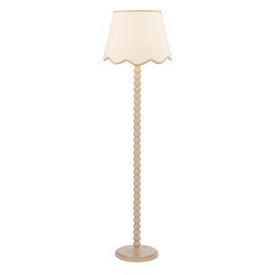 Spool Floor Lamp Gloss Taupe Base Only